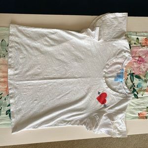 Draper James flutter sleeve heart t-shirt